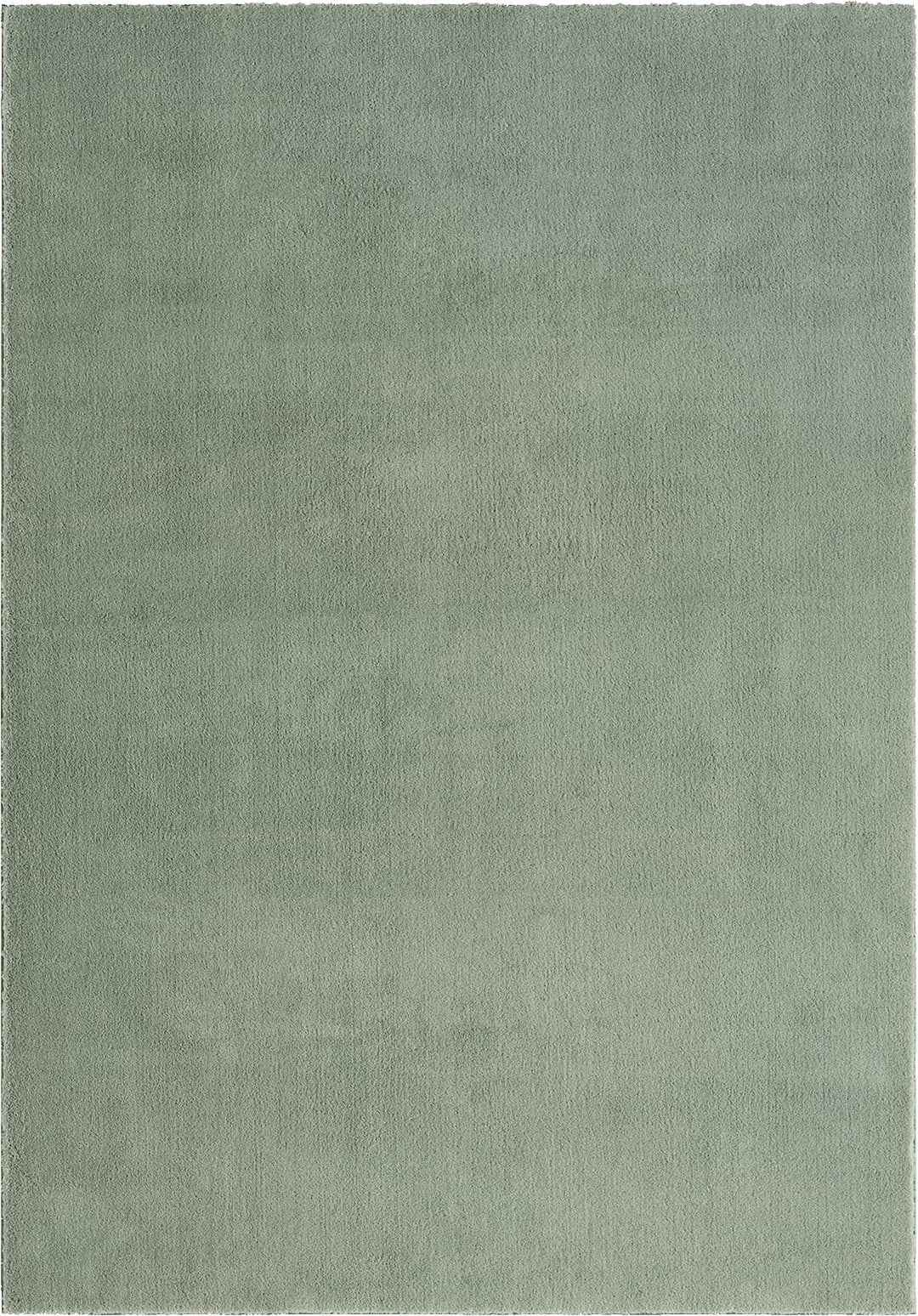 Teppich Felloptik Kurzflor waschbar Anti-Rutsch Grün 240x340 cm - Bild 3