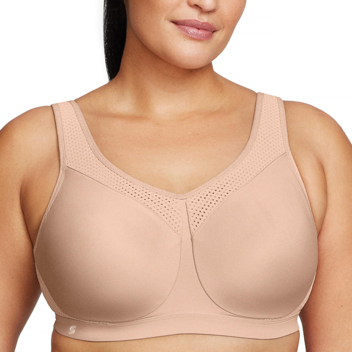 Sport-BH mit Bügel Damen Doppel-Cup High-Impact Übergrösse Haut 85G