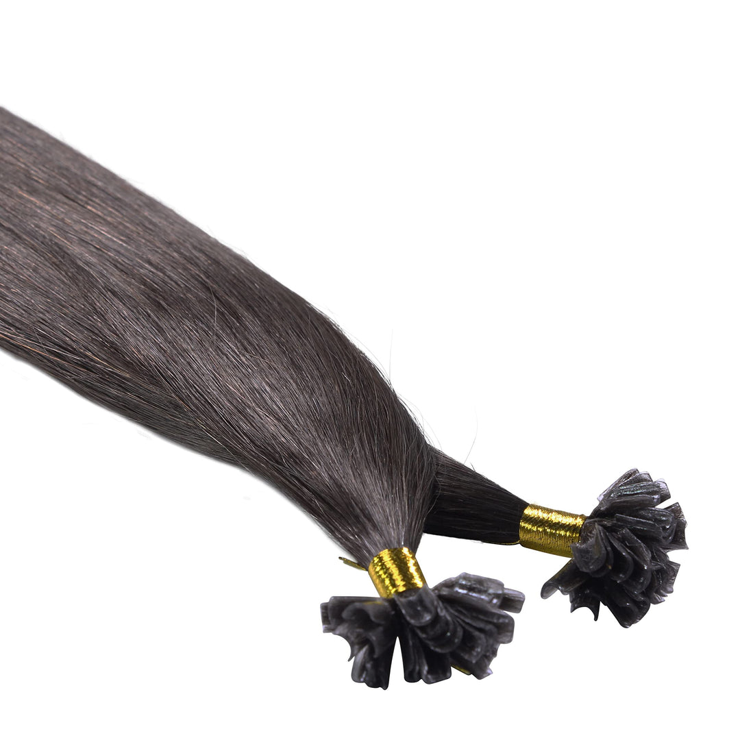 Echthaar Extensions Bondings glatt 60cm Dunkelblond 50 Strähnen - Bild 5