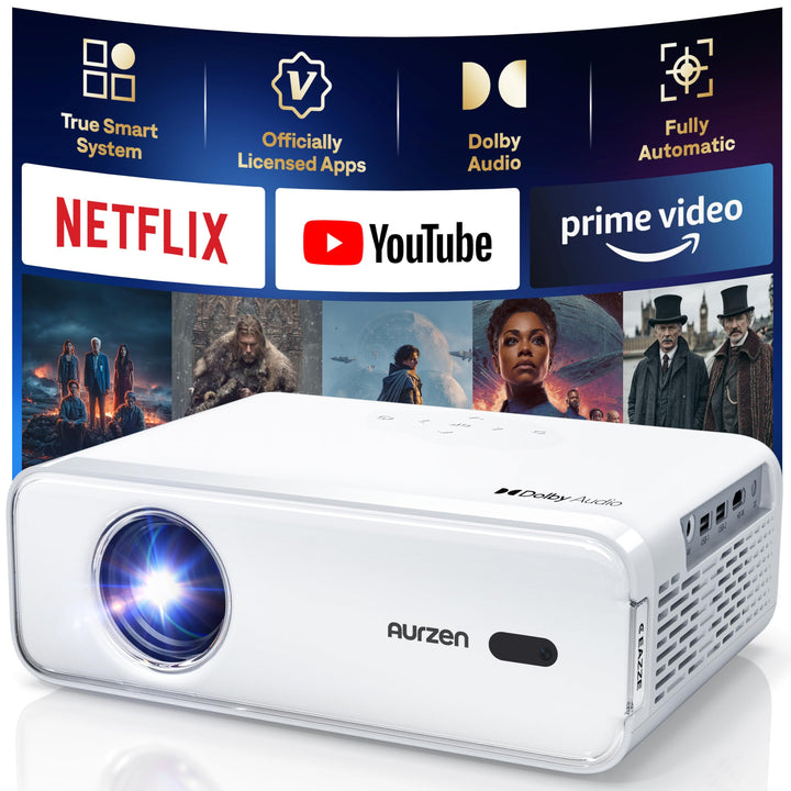 Heimkino Beamer Full HD 1080P mit Netflix, WiFi 6 &amp; Dolby Audio