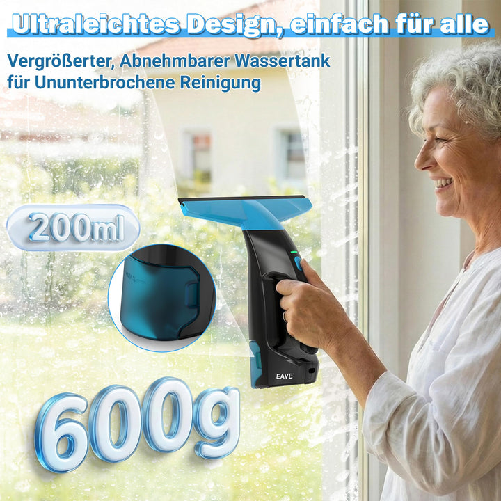 Fenstersauger Elektrisch 28cm Saugdüse 200ml Tank Akku 45min - Bild 5