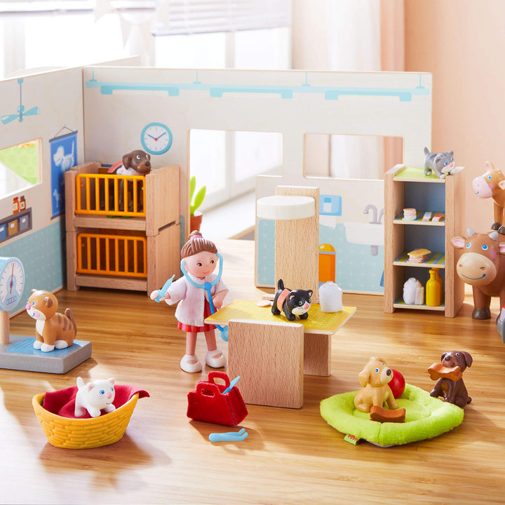 Tierarzt-Spielset Holz Tierklinik 4 Räume mit Figur ab 3 Jahren - Bild 5
