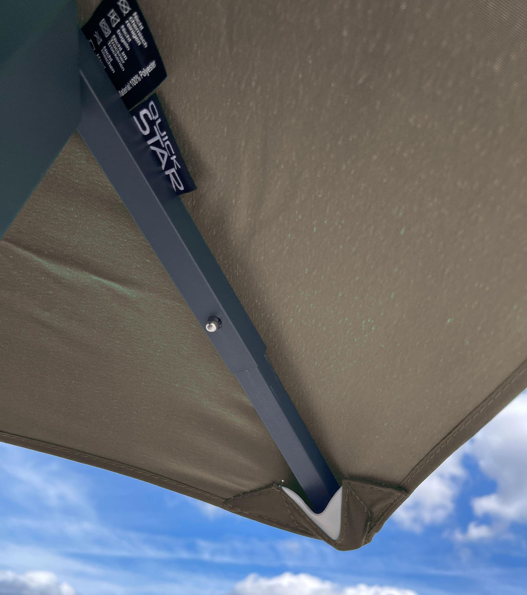 Pavillon Ersatzdach 3x3m Polyester wasserabweisend Taupe - Bild 4