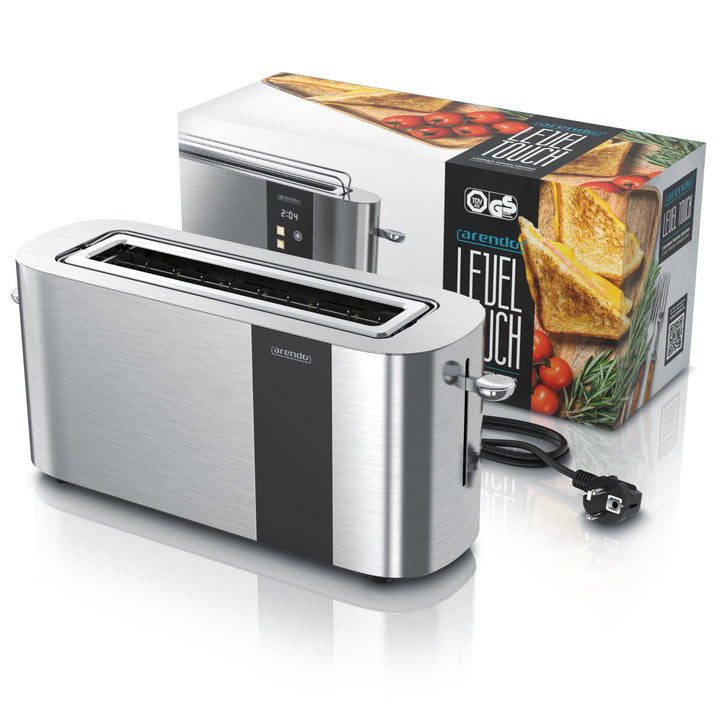 Langschlitz-Toaster 2 Scheiben Edelstahl mit Touchscreen und Restzeitanzeige - Bild 8