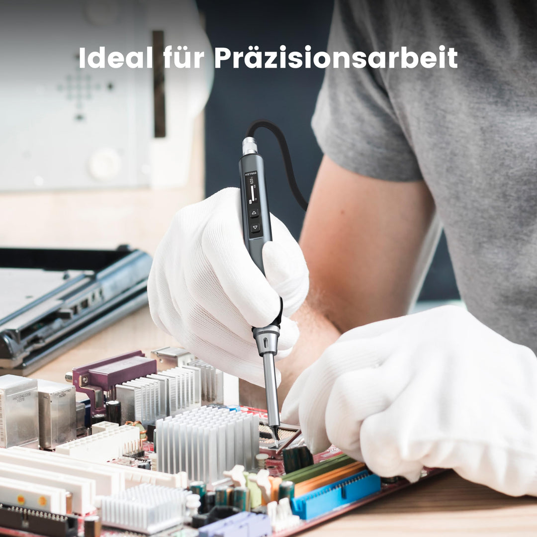 USB-C Lötkolben Set 65W GaN einstellbar 80–420°C mit OLED-Display - Bild 8