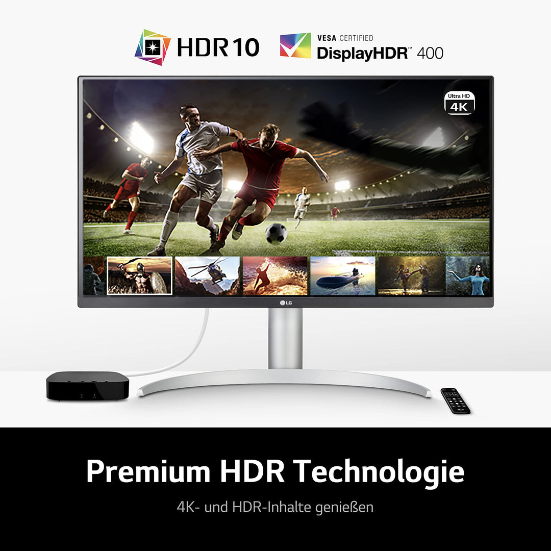 4K IPS Monitor 27 Zoll 3840x2160 HDR400 AMD FreeSync weiss - Bild 4