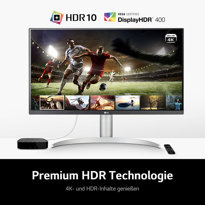 4K IPS Monitor 27 Zoll 3840x2160 HDR400 AMD FreeSync weiss - Bild 4