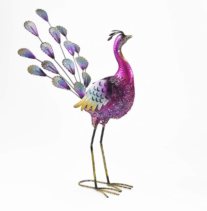 Solar LED Gartenleuchte Pfau-Design bunt für Weg &amp; Beet - Bild 2