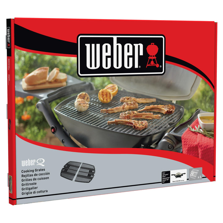 Grillrost Gusseisen zweiteilig für Weber Q 200/2000 Gasgrill - Bild 8