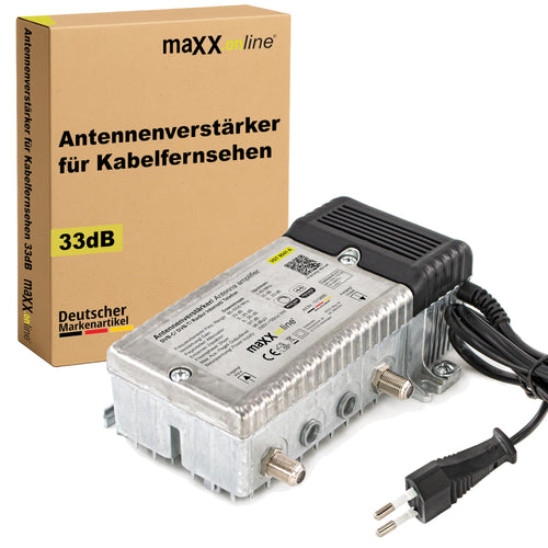 Antennenverstärker Kabelfernsehen DVB-C/T2 33 dB 85–1006 MHz