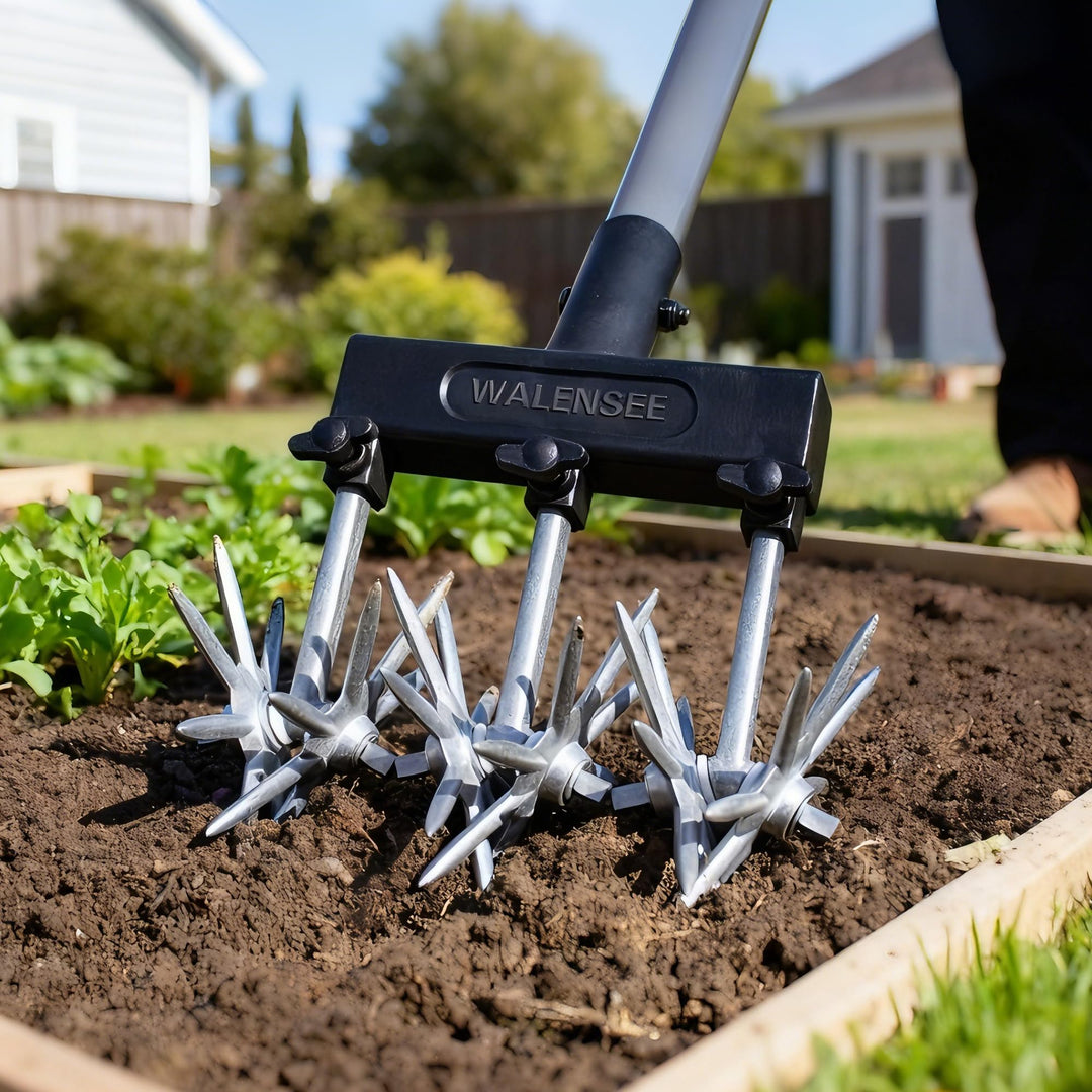 Gartenkultivator rotierend Teleskopstiel 97–173 cm Beetpflege - Bild 8