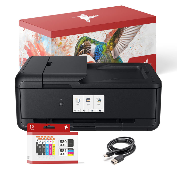 Multifunktionsdrucker A3 mit Scanner, Kopierer + 10 XXL Patronen