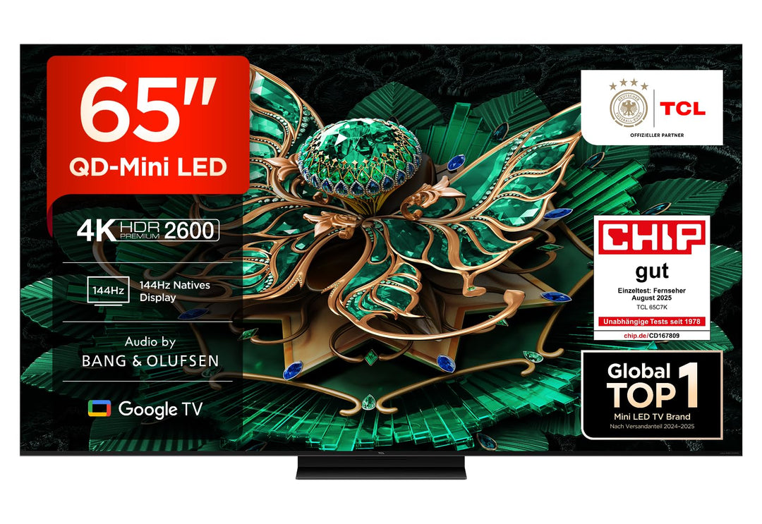 4K QLED-TV 65 Zoll QD-Mini LED 144Hz HDR Google TV Gaming