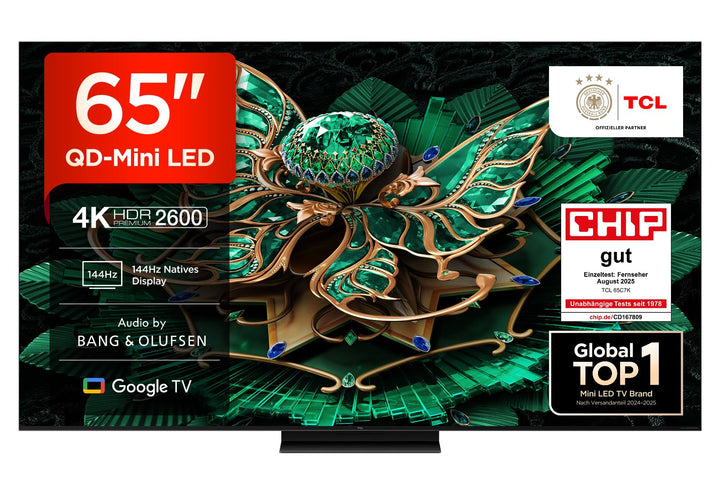 4K QLED-TV 65 Zoll QD-Mini LED 144Hz HDR Google TV Gaming