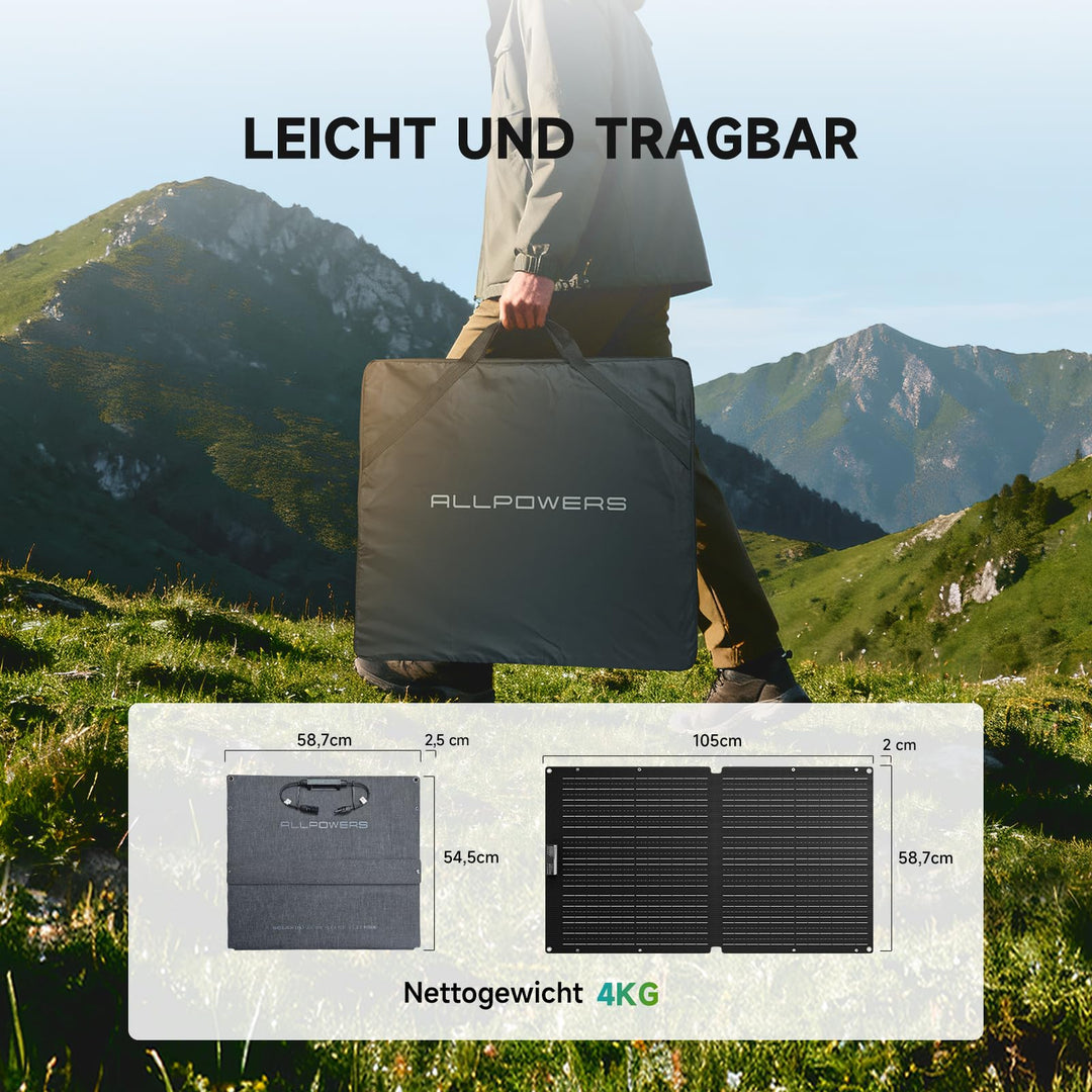 Faltbares Solarpanel 100W IP68 wasserdicht fuer Camping - Bild 4