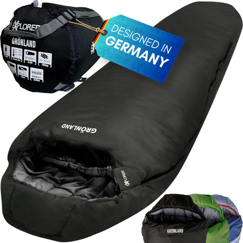 Mumienschlafsack 3-4 Jahreszeiten 230x82cm Komforttemp. 0°C