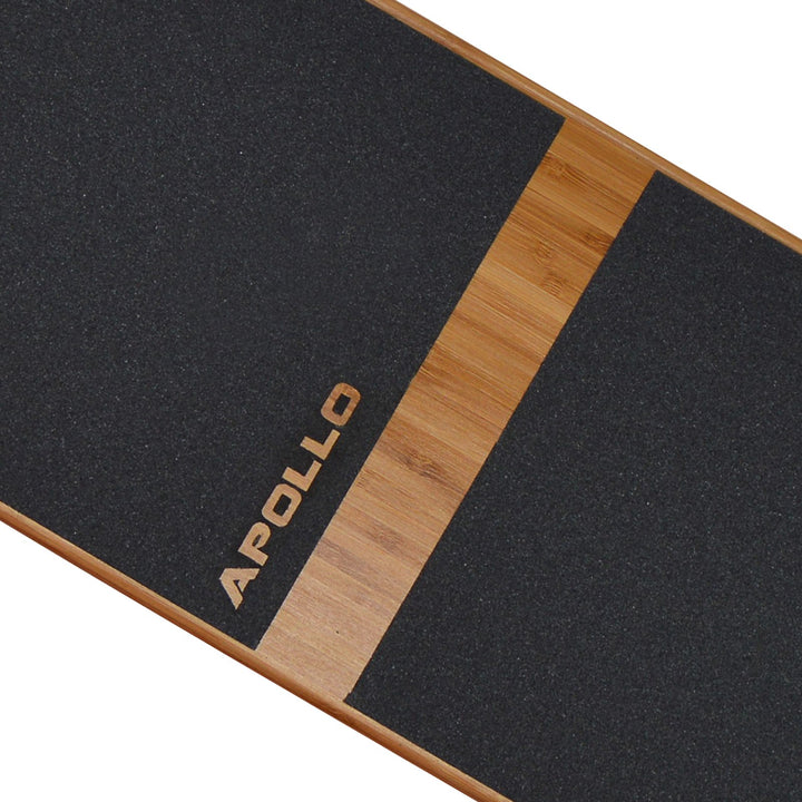 Longboard Komplett Twin-Tip Drop-Through Holz/Bambus 995mm Freeride - Bild 5