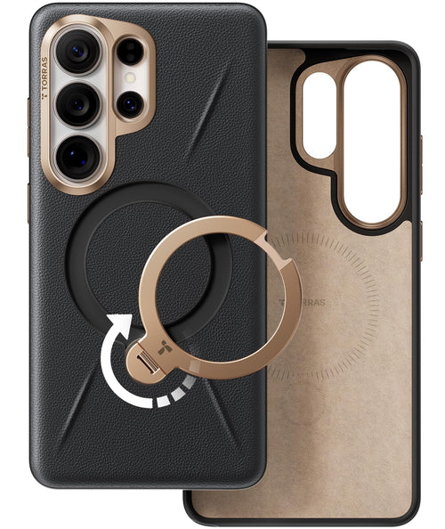 Handyhülle Samsung Galaxy S26 Ultra Silikonleder 360° Magnetständer
