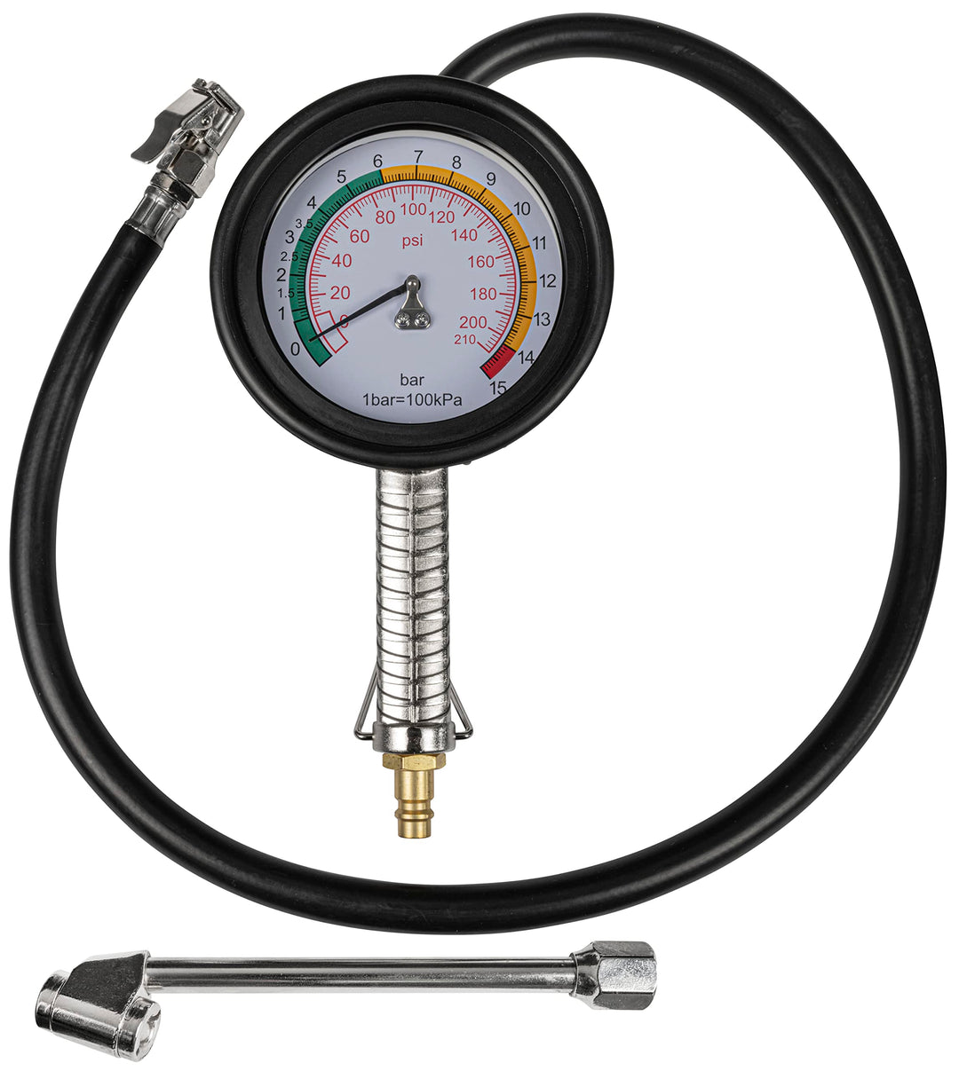 Reifenfüller Profi mit Manometer 85mm, bis 11 bar, für Fahrrad