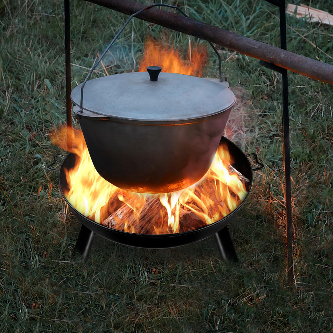 Feuerschale Stahl Ø 76 cm mit 3 Standbeinen für Garten und Terrasse - Bild 7