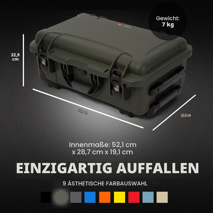 Hartschalenkoffer Kamera IP67 mit Rollen und Trennwänden 56x36x23 cm - Bild 6