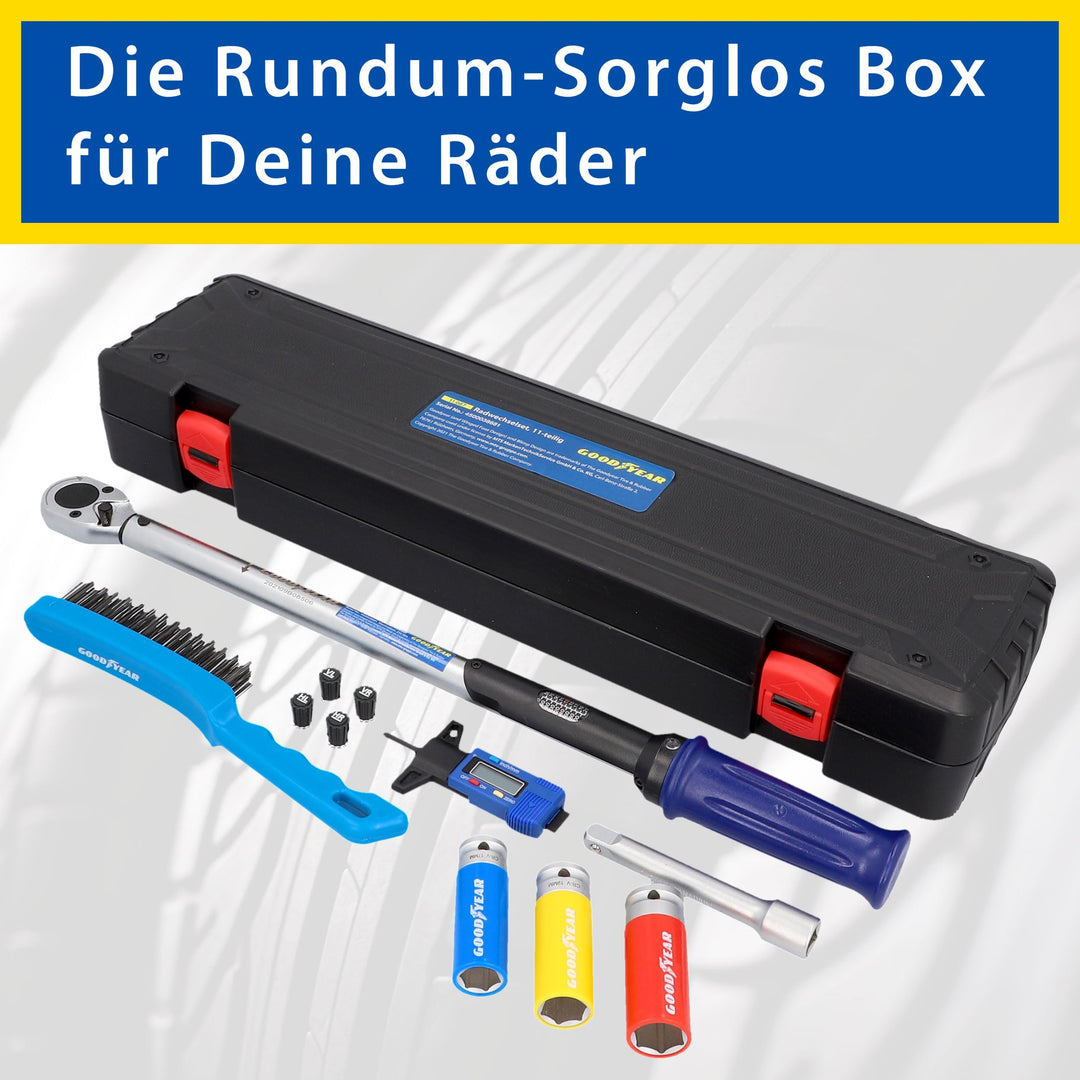 Radwechsel-Set 11-teilig mit Drehmomentschlüssel und Steckschlüssel-Set - Bild 3
