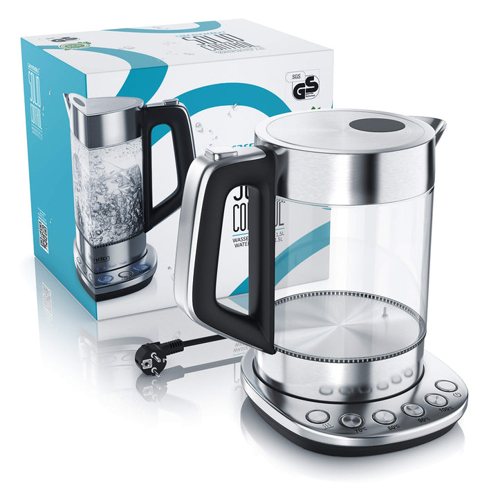 Glas Wasserkocher 1,5 L Borosilikatglas 4 Temperaturstufen 2200 W - Bild 5
