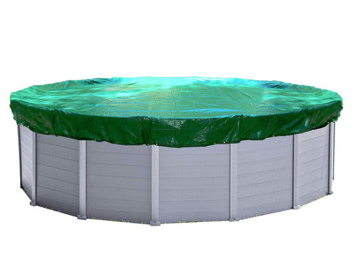 Pool-Abdeckplane Rund 560 cm für Pools 460-500 cm Grün/Schwarz PE