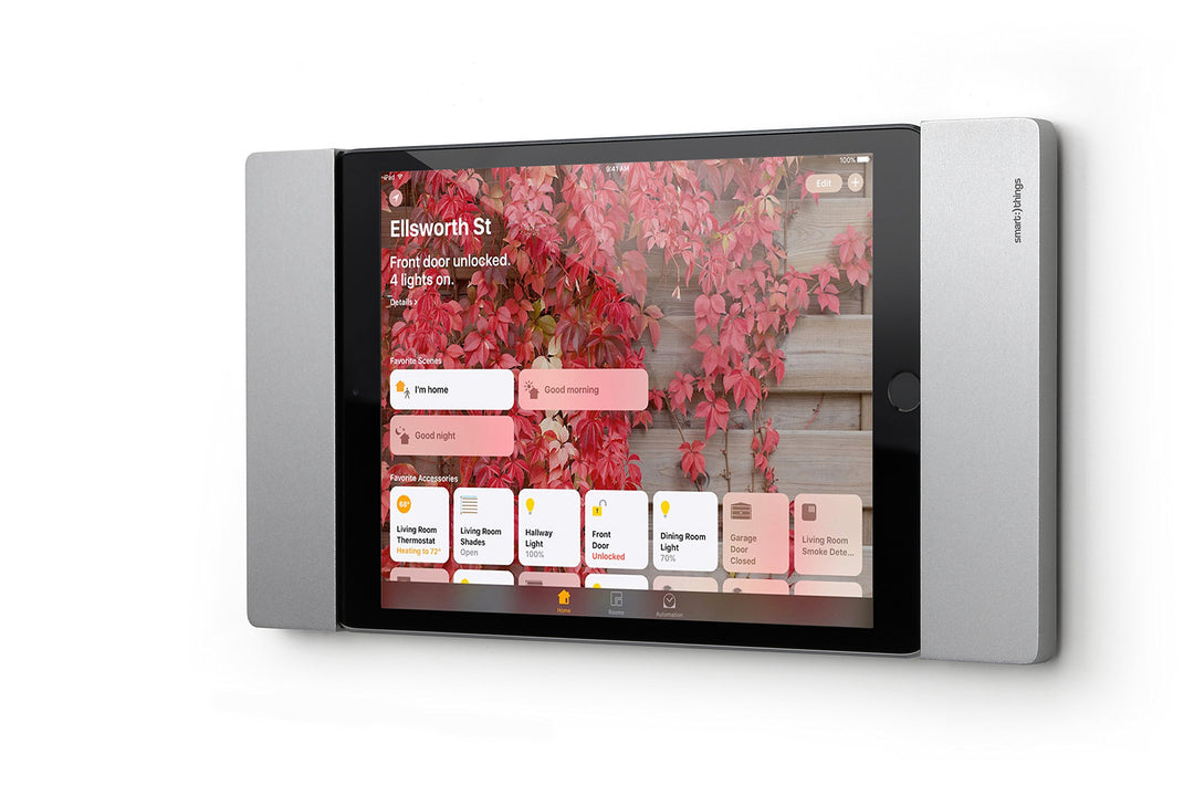 iPad mini Wandhalterung abschließbar mit Lightning-Dock silber
