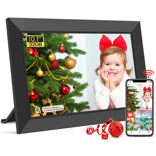 Digitaler Bilderrahmen 10,1 Zoll WLAN Touchscreen 32GB mit Frameo App