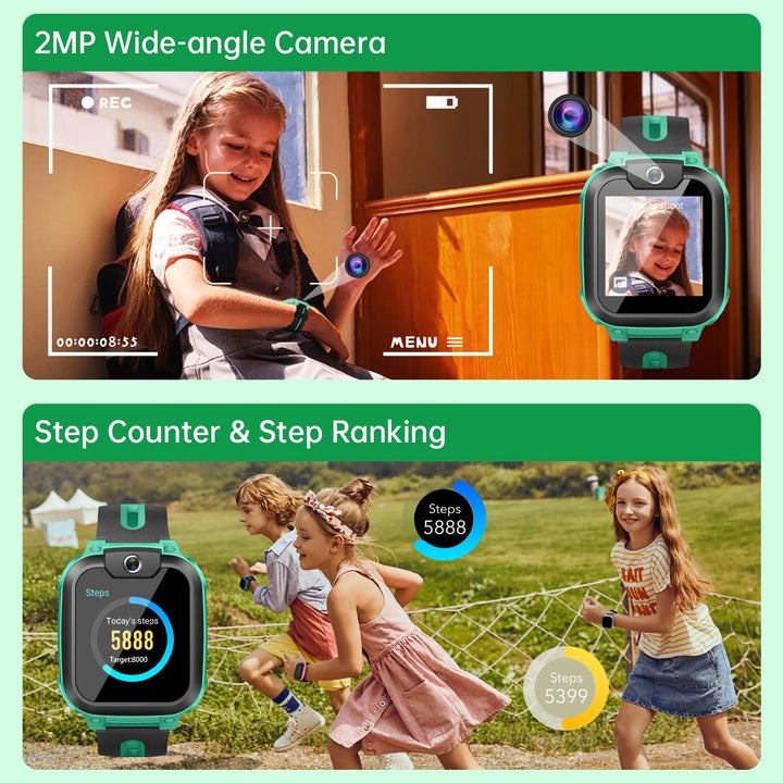 Kinder-Smartwatch mit GPS 4G Videoanruf IPX8 wasserdicht - Bild 7