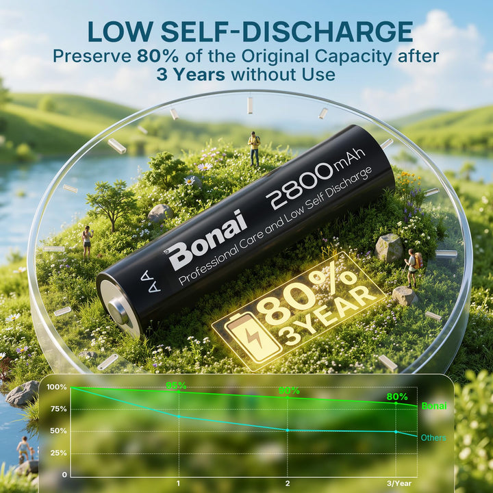 AA Akku NiMH 2800mAh 24er-Pack vorgeladen wiederaufladbar - Bild 3