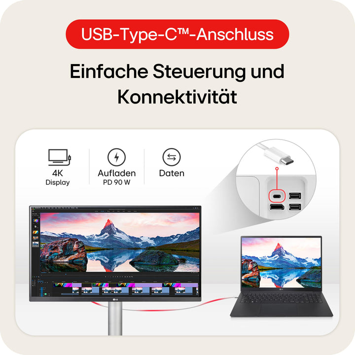 4K UHD IPS Monitor 27 Zoll DisplayHDR 400 95% DCI-P3 weiss - Bild 6
