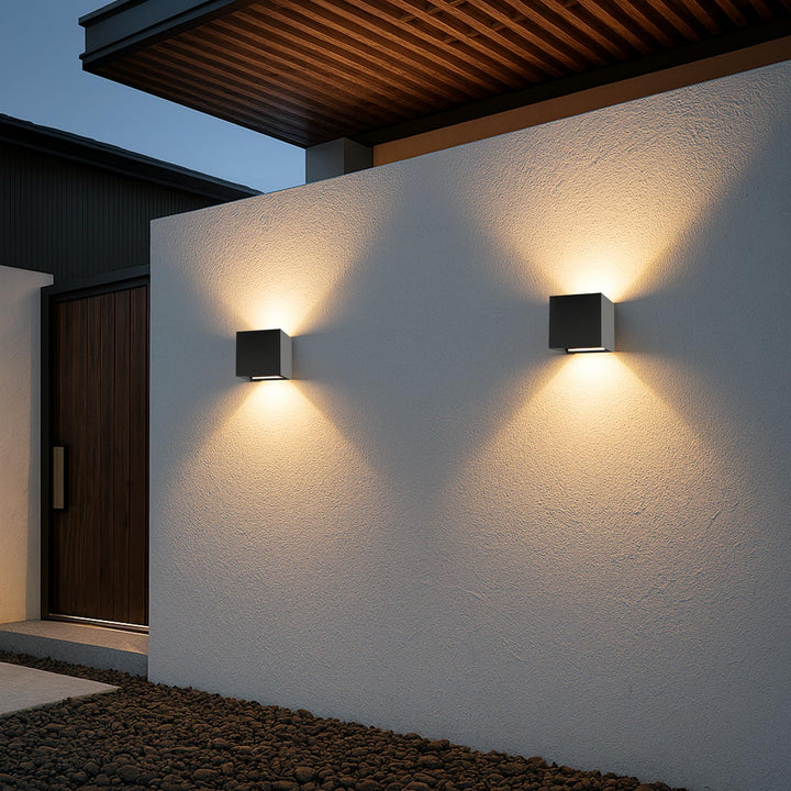 Wandleuchte Aussen/Innen 4er-Set G9 LED Aluminium IP54 3000K - Bild 2