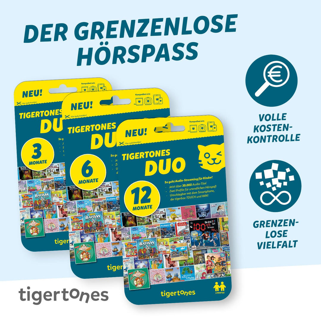 Kinder-Streaming Zugang tigertones Duo 12 Monate 2 Profile - Bild 6