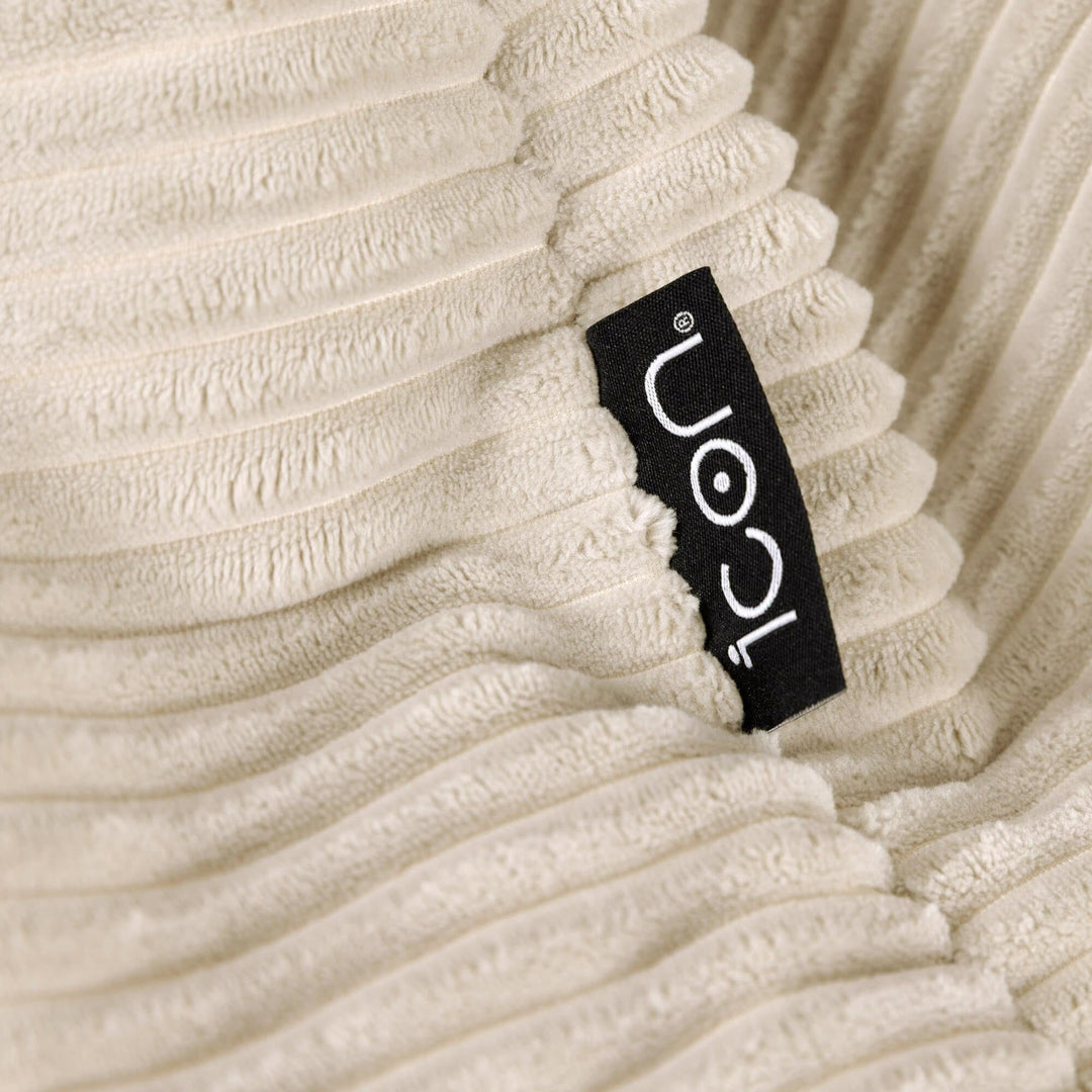 Sitzsack Kinder Cord mit hoher Rückenlehne inkl. Füllung, Beige - Bild 7