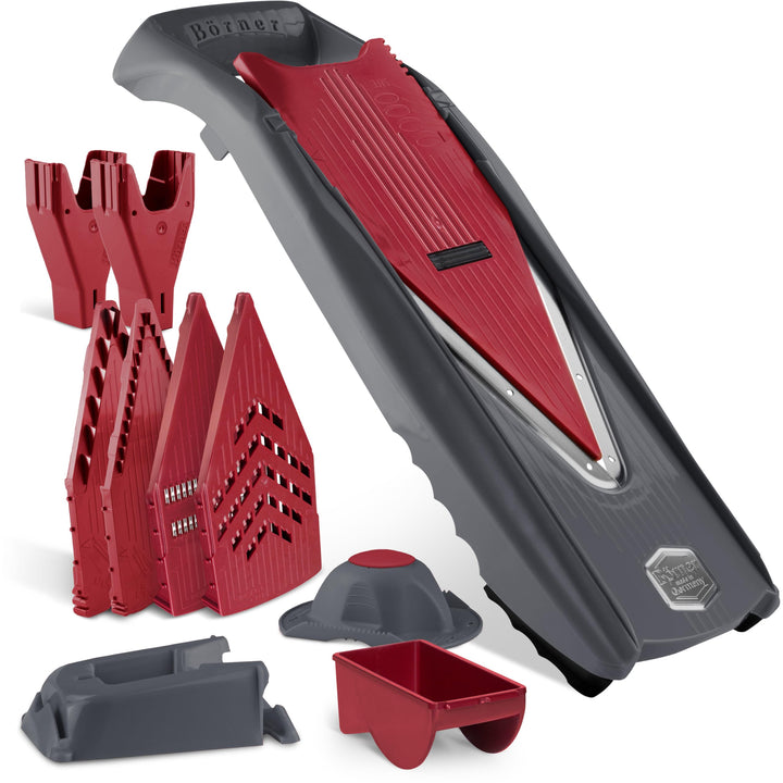 Gemüsehobel Profi-Set mit Marinier-Rolle 5 Einsätze Mandoline - Bild 8