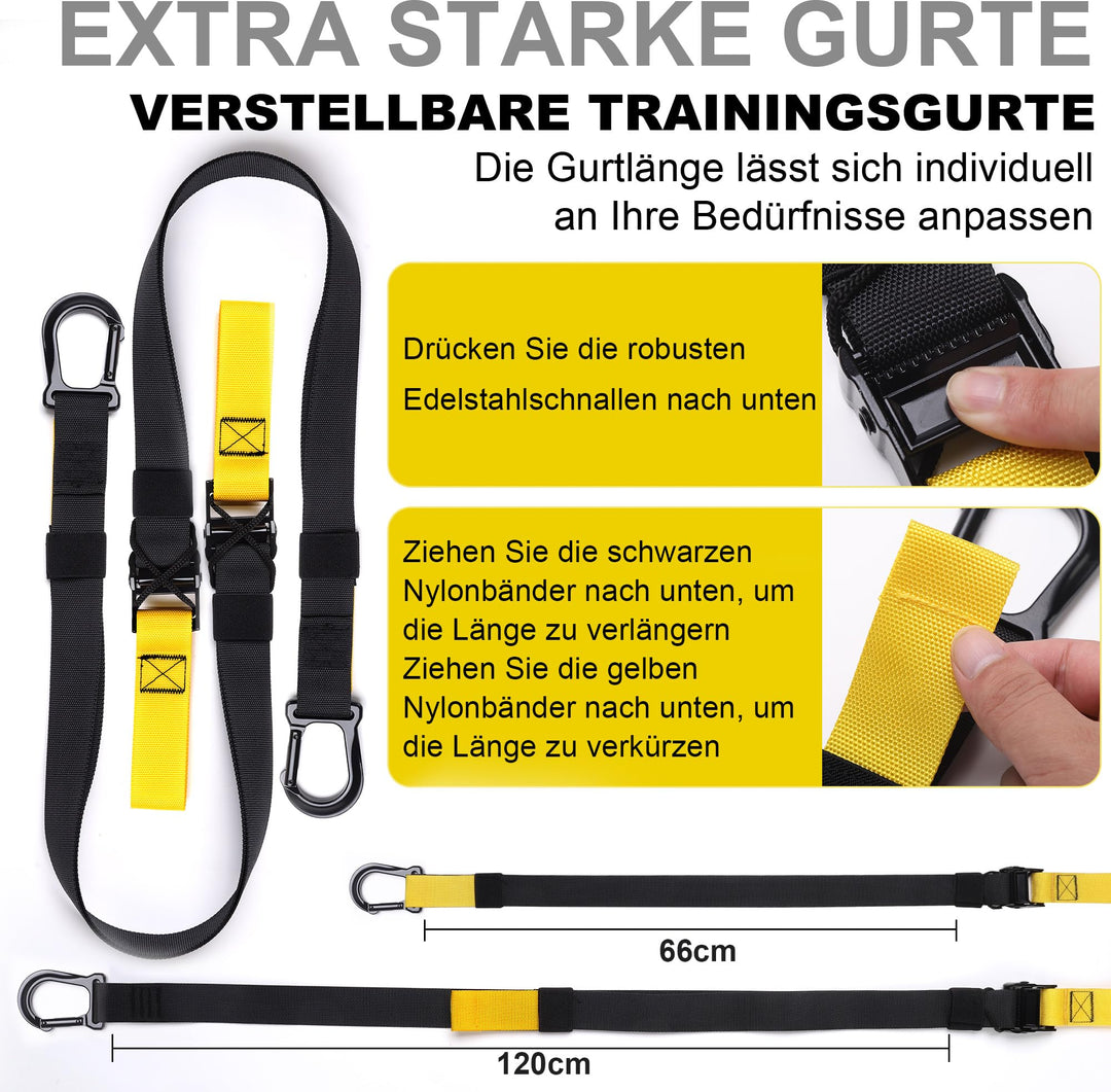 Schlingentrainer Set mit Türanker für Ganzkörpertraining - Bild 3