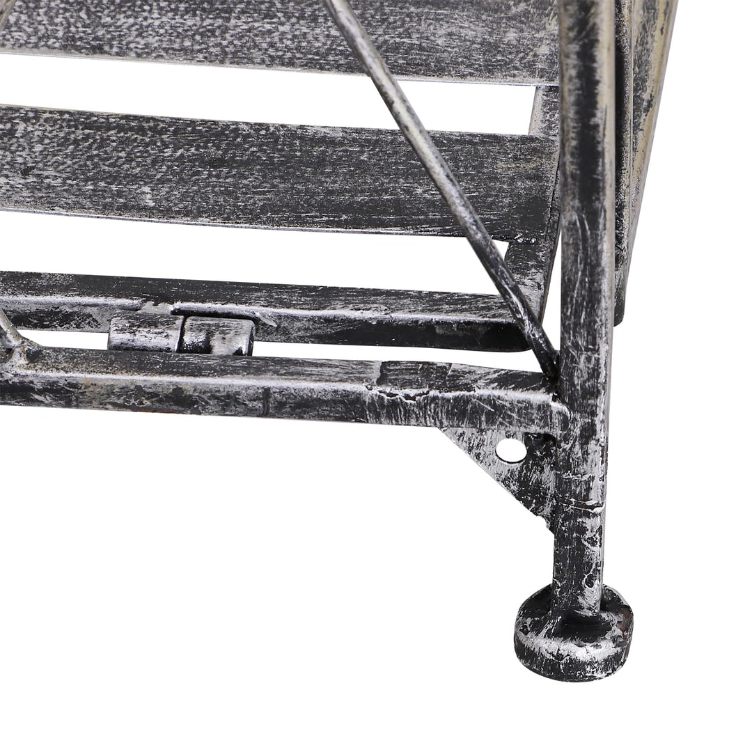 Pflanzregal 3 Etagen klappbar Metall für Balkon &amp; Garten 44x96cm - Bild 6