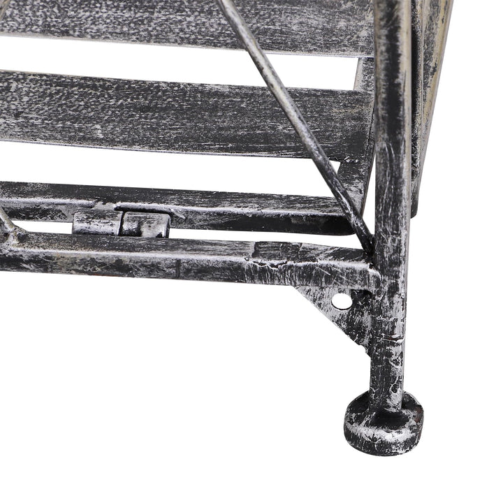 Pflanzregal 3 Etagen klappbar Metall für Balkon &amp; Garten 44x96cm - Bild 6