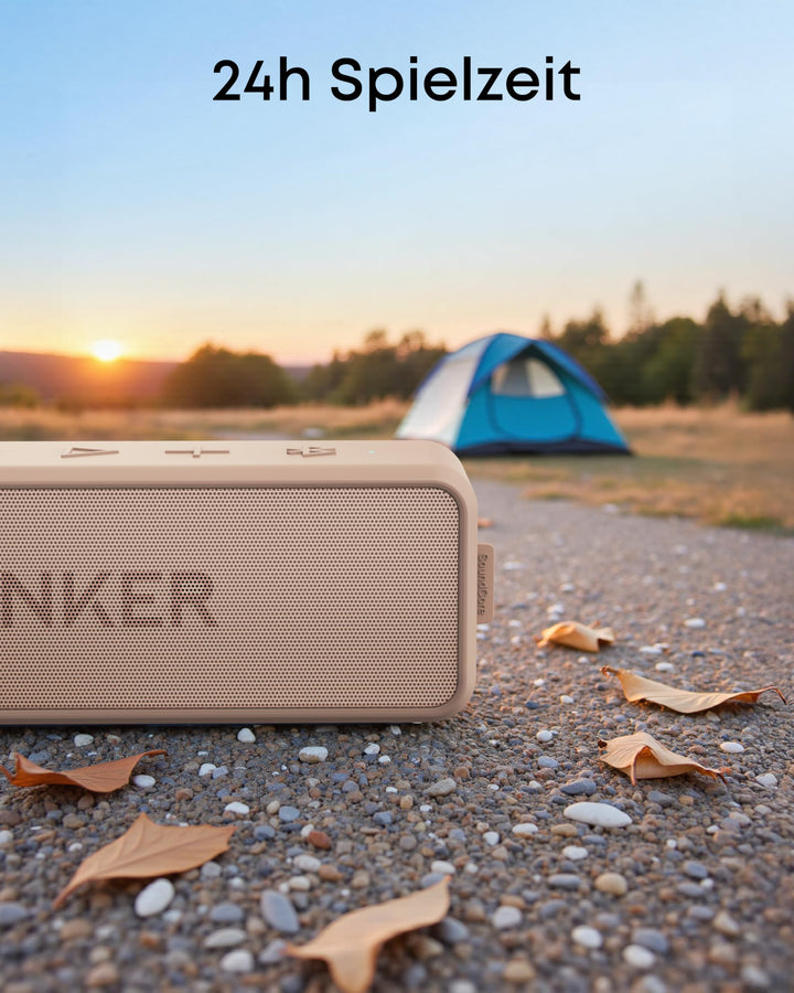 Bluetooth Lautsprecher wasserdicht IPX7 20h Akku Pink/Brown - Bild 5