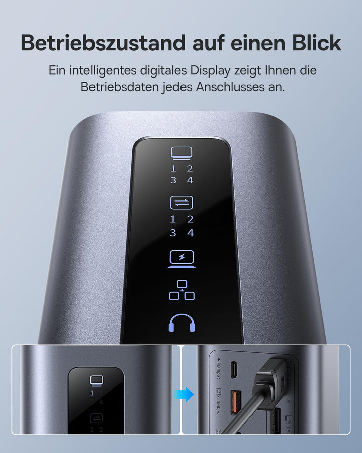 Docking Station 11-in-1 Triple Monitor 4K mit PD 100W USB-C - Bild 6