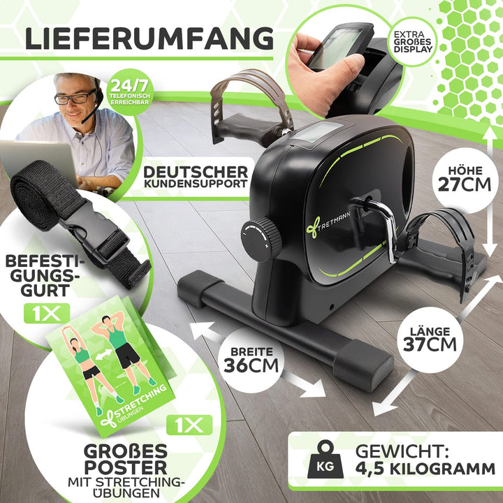 Pedaltrainer Set flüsterleise mit Befestigungsband bis 210 kg - Bild 6