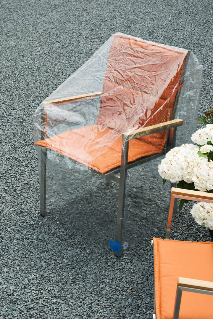 Schutzhülle Gartensessel transparent PVC 63x63x80/65 cm wasserdicht