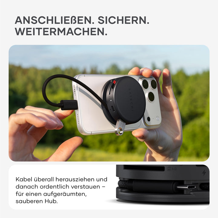 USB-C Hub 7-in-1 magnetisch 4K HDMI 100W PD für MacBook - Bild 5