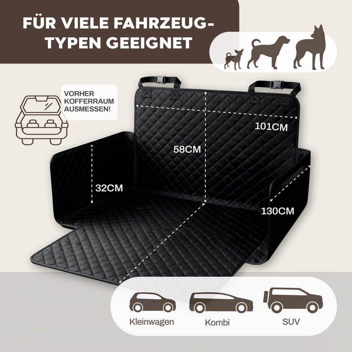 Kofferraumschutz universal wasserdicht 174x190cm Hund Oxford Gewebe - Bild 3