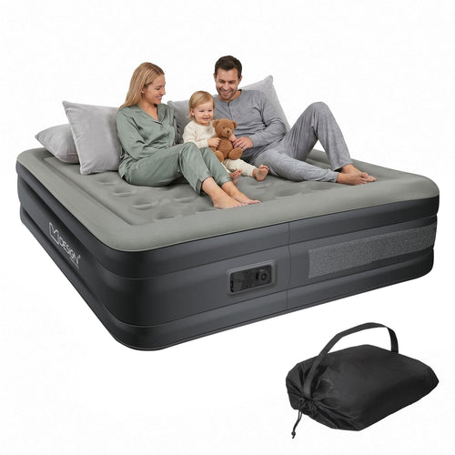Luftmatratze Doppel 203x157x47 cm mit elektrischer Pumpe TÜV-zertifiziert