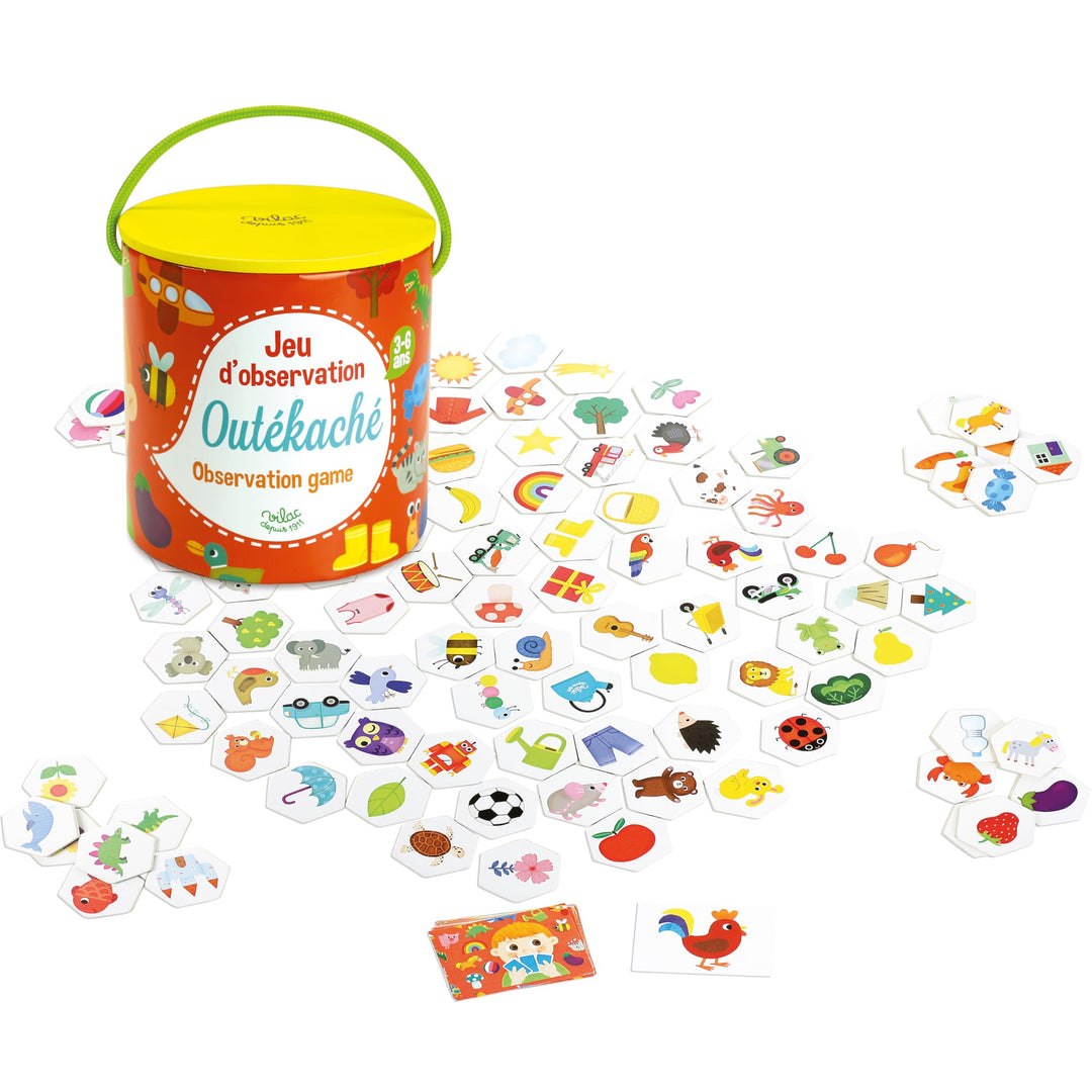 Beobachtungsspiel aus Holz 100 Teile für Kinder ab 4 Jahren