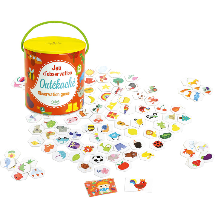 Beobachtungsspiel aus Holz 100 Teile für Kinder ab 4 Jahren