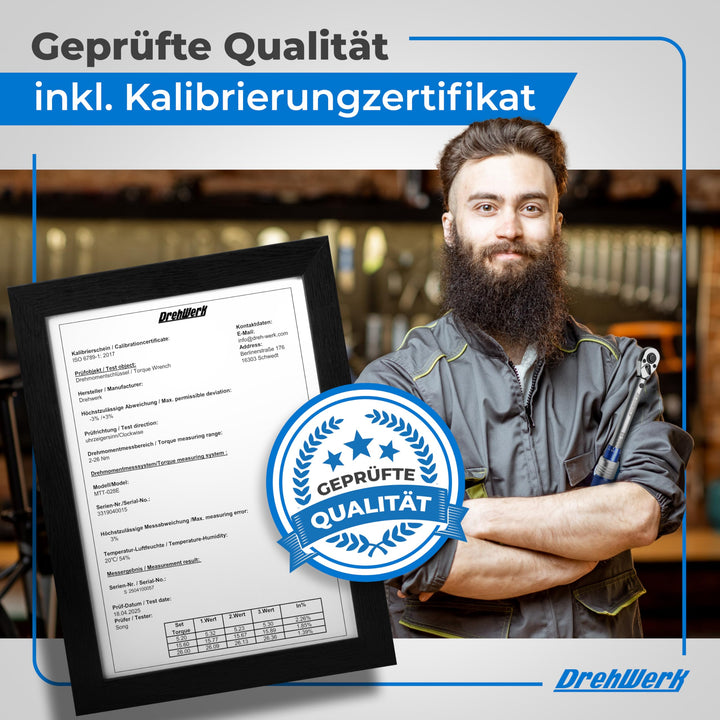 Drehmomentschlüssel Fahrrad 1/4 Zoll 2-26 Nm mit 11 Bits und Etui - Bild 5